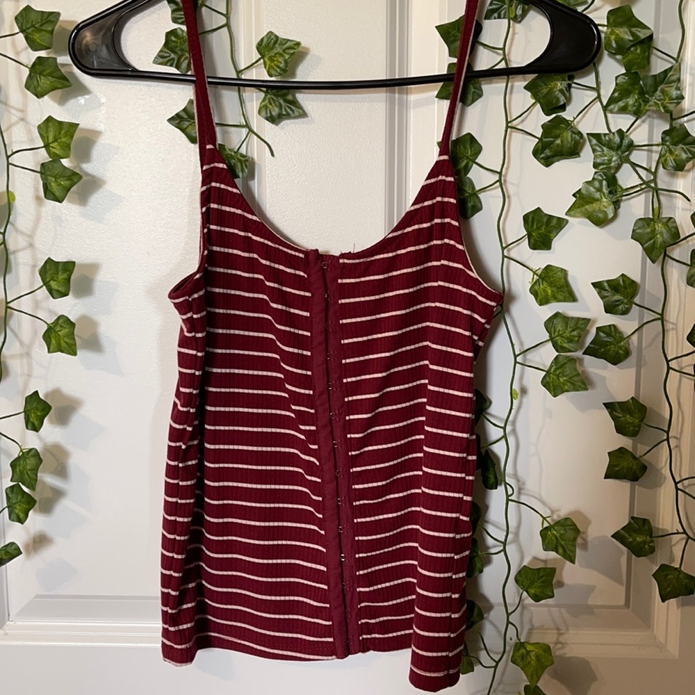 Red striped tank